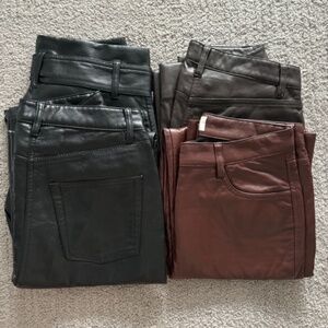 Aritzia - Wilfred Vegan Leather Pants Bundle